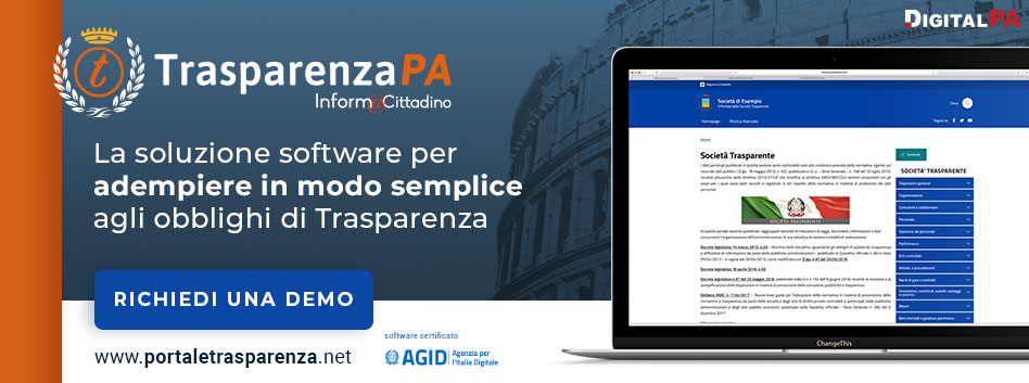 Software per la gestione della trasparenza amministrativa, qualificato da ACN