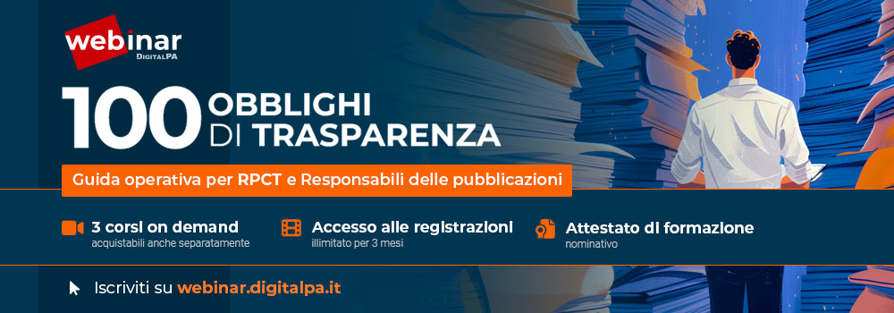 Webinar DigitalPA - 100 obblighi di Trasparenza