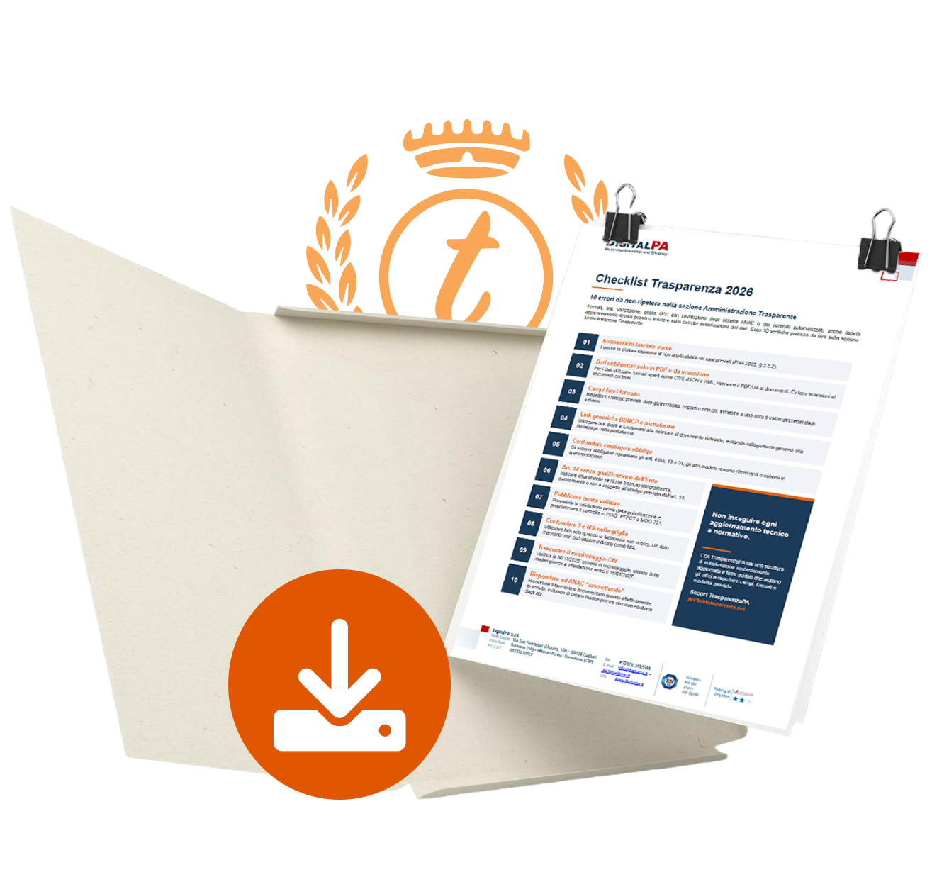DigitalPA checklist Trasparenza 2026-2027: errori da evitare conformità ANAC